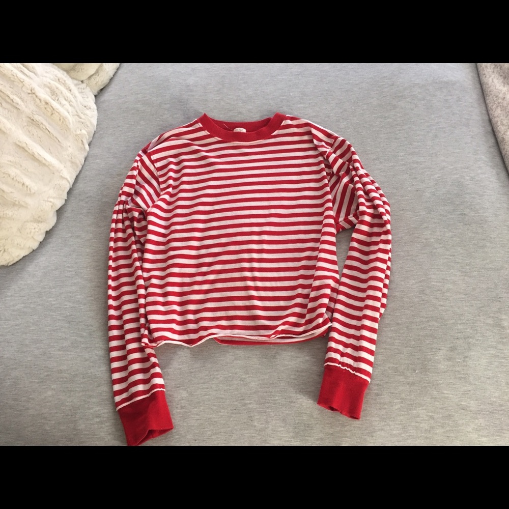 Brandy Melville Long-Sleeve Stripe Shirt