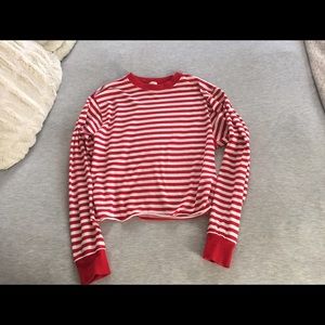 Brandy Melville Long-Sleeve Stripe Shirt