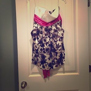 Strapless dress with pockets