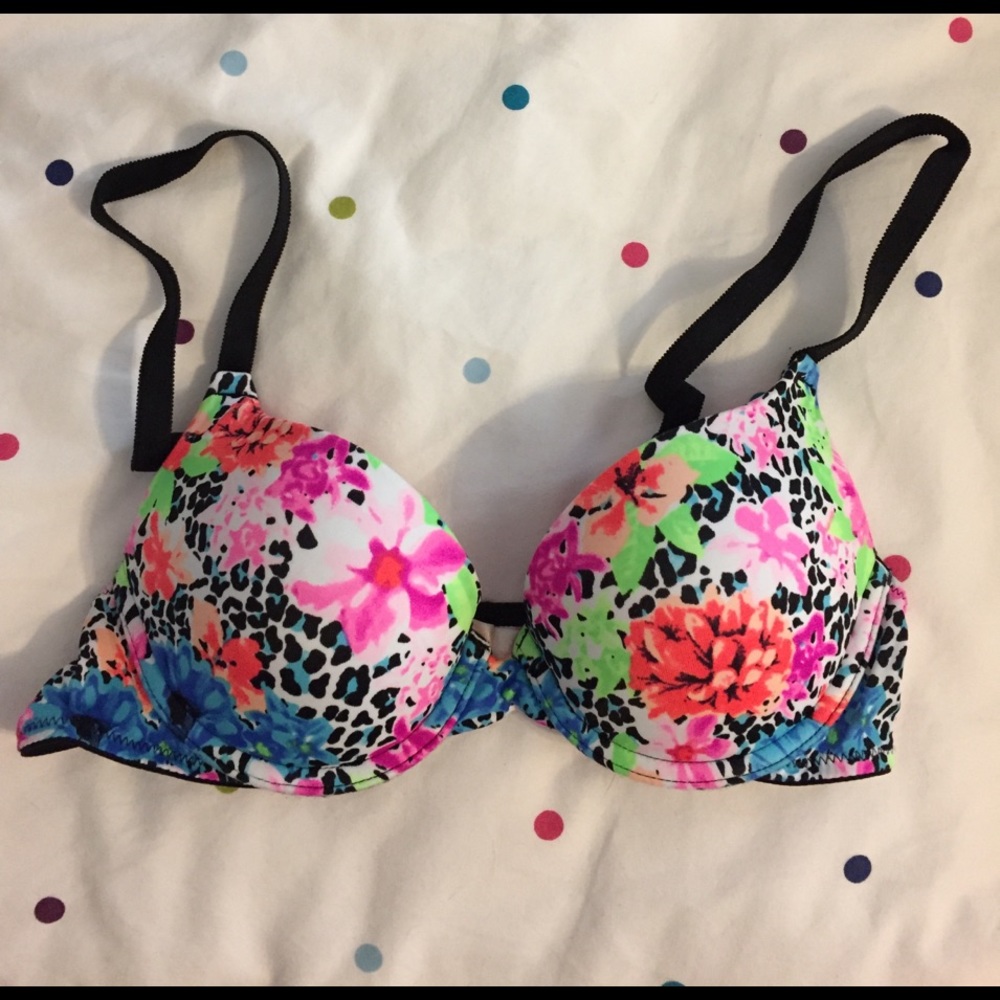 Victoria's Secret PINK Bra - floral cheetah print