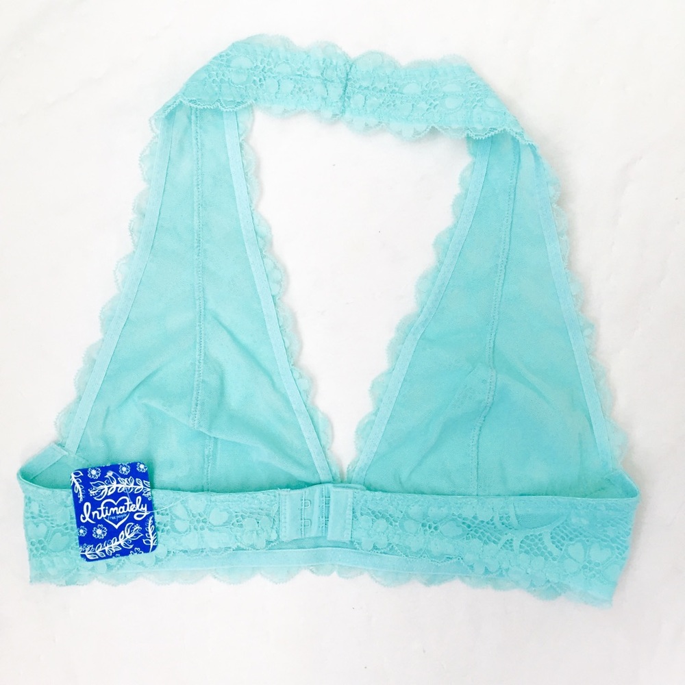 FP Blue Lace Halter Bralette - Picture 3 of 6