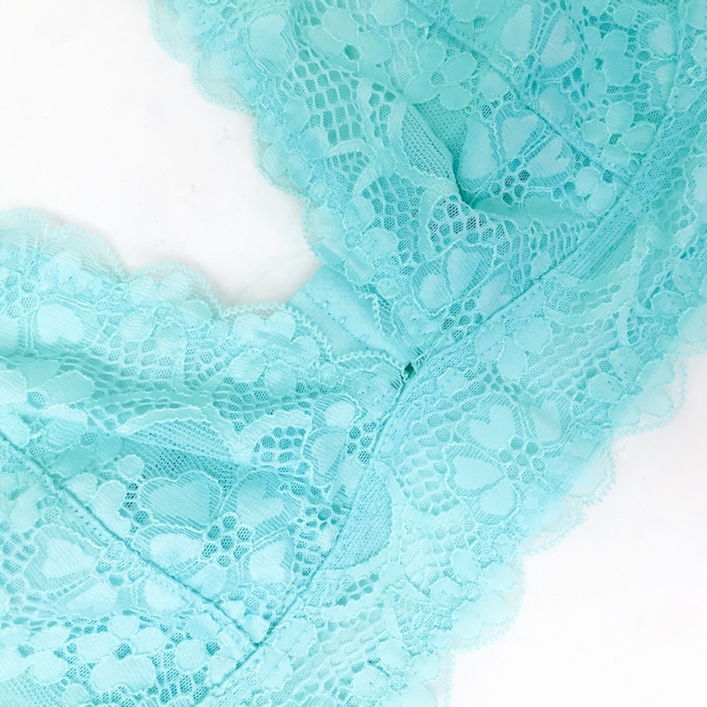 FP Blue Lace Halter Bralette - Picture 4 of 6
