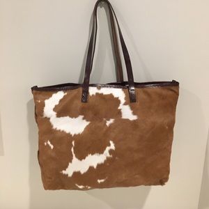 Cowhide Tote Bag