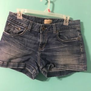 Buckle Jean Shorts