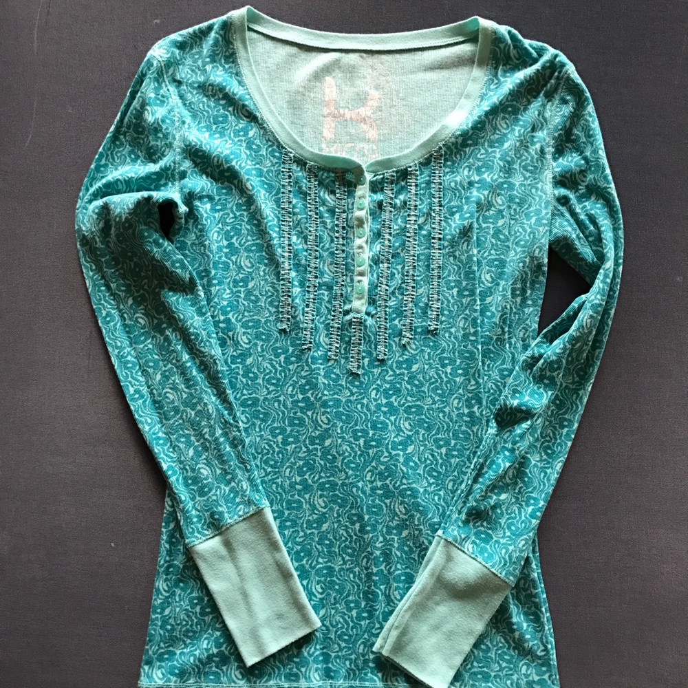 Turquoise Long Sleeve Shirt