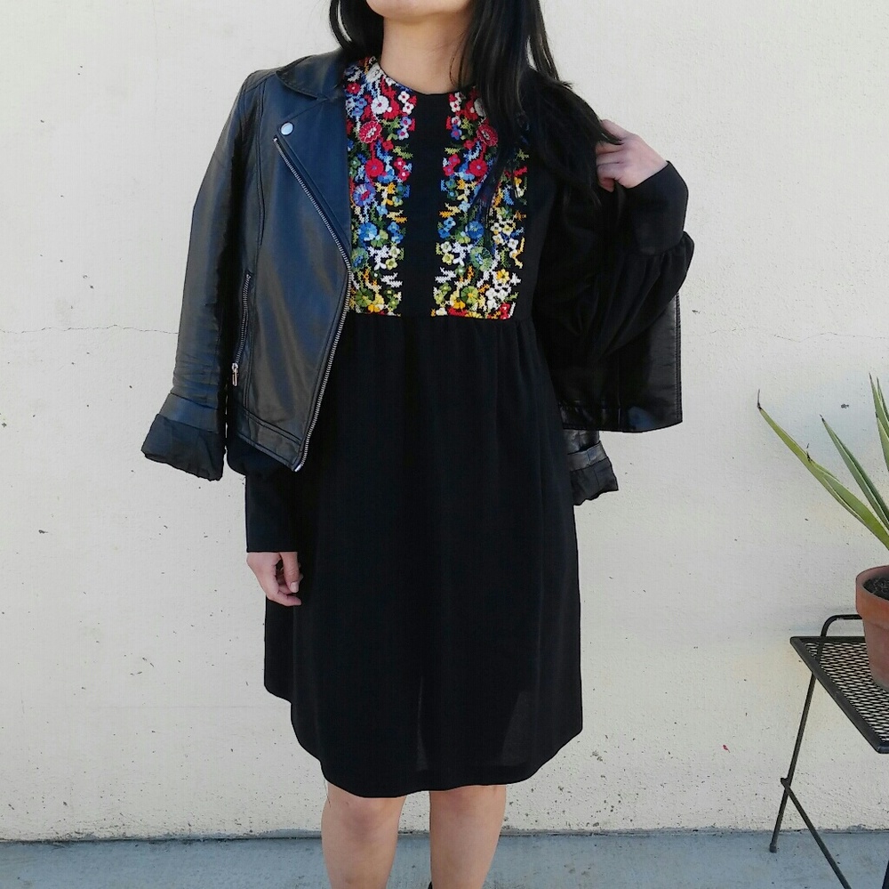 Vintage Embroidered Babydoll Dress