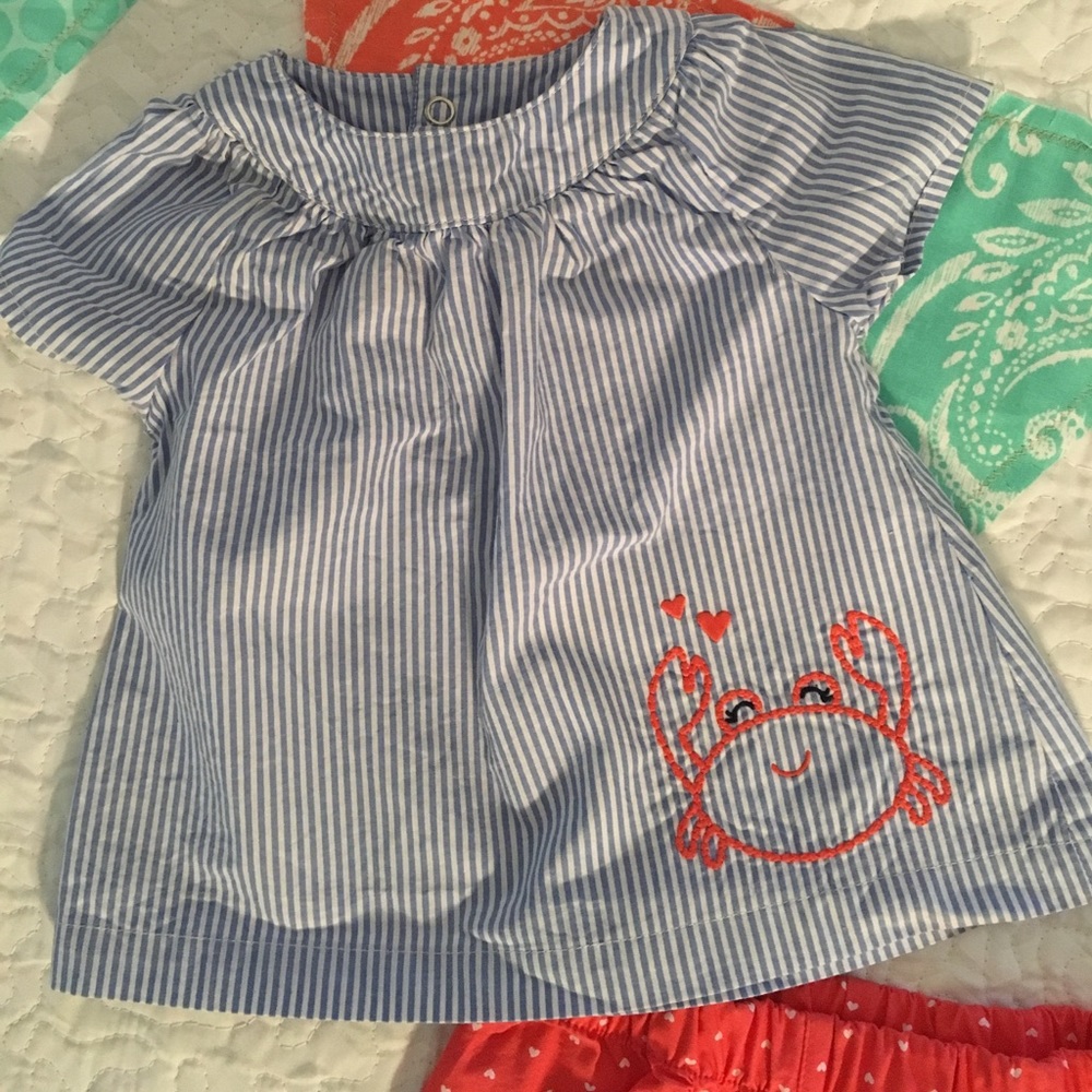 🦀Striped Top and Shorts 🦀💕