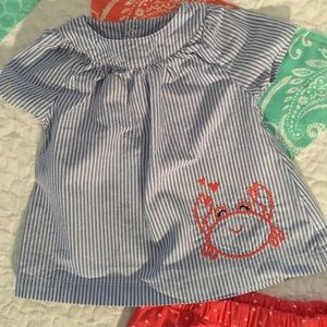 🦀Striped Top and Shorts 🦀💕