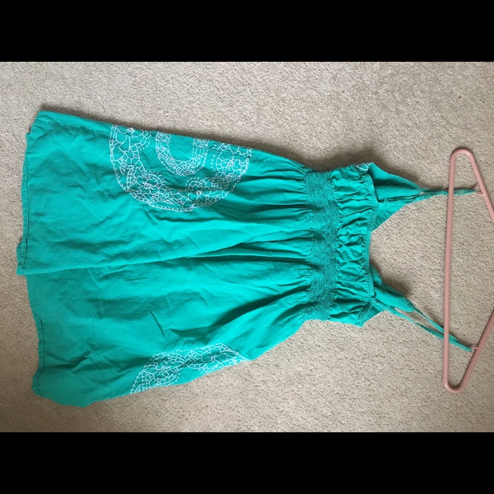Teal summer dress