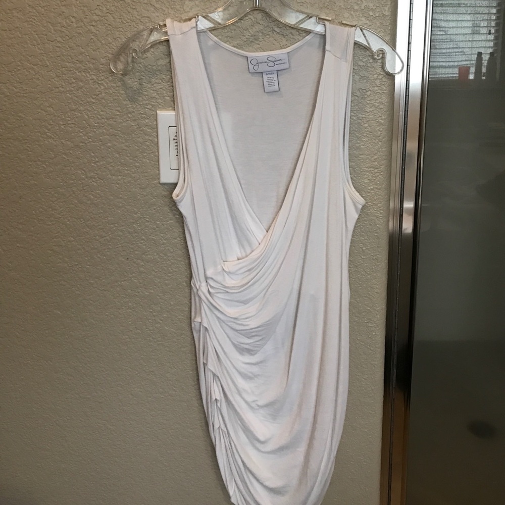 Jessica Simpson  maternity white shirt