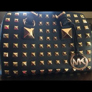 Michael Kors Navy Blue Studded Bag