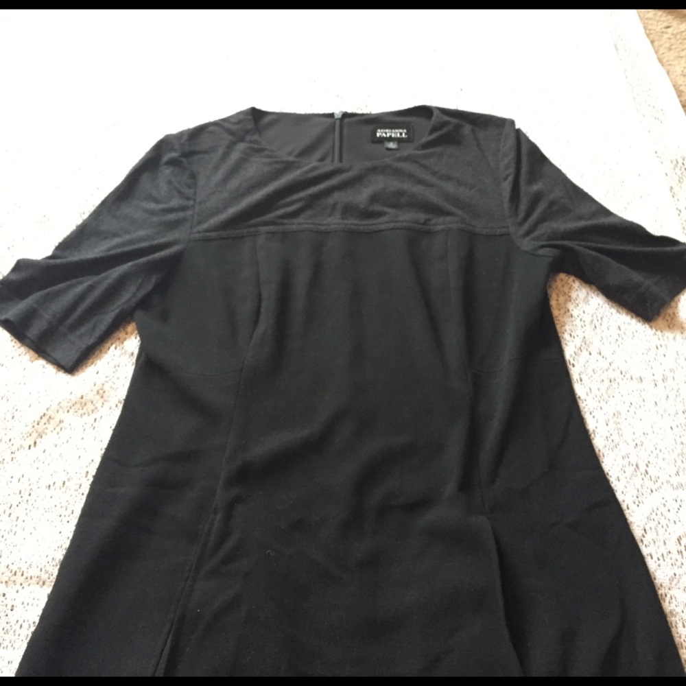 Adriana Papell A-line two-tone LBD with pockets!