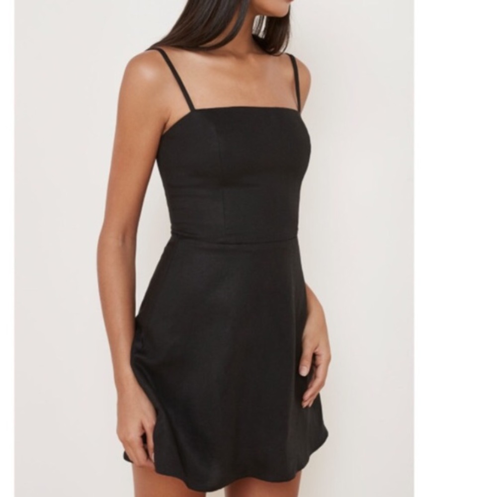 Auden Reformation Black Dress