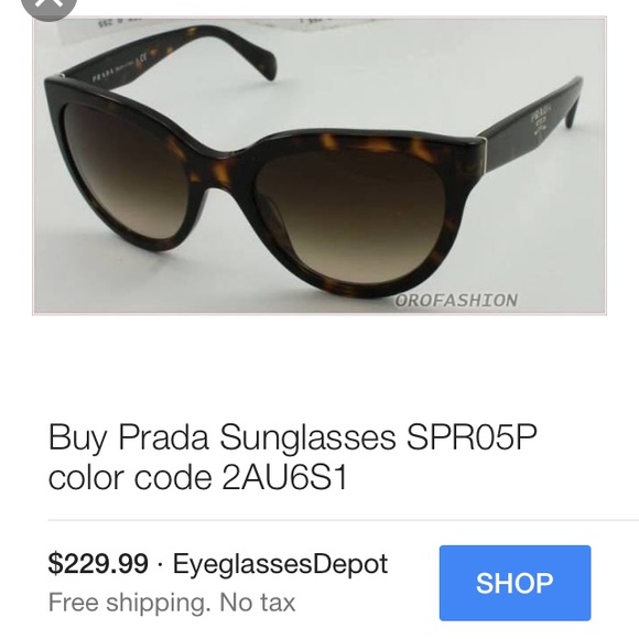 Authentic Women's Cateye Prada Sunglasses - Picture 4 of 8