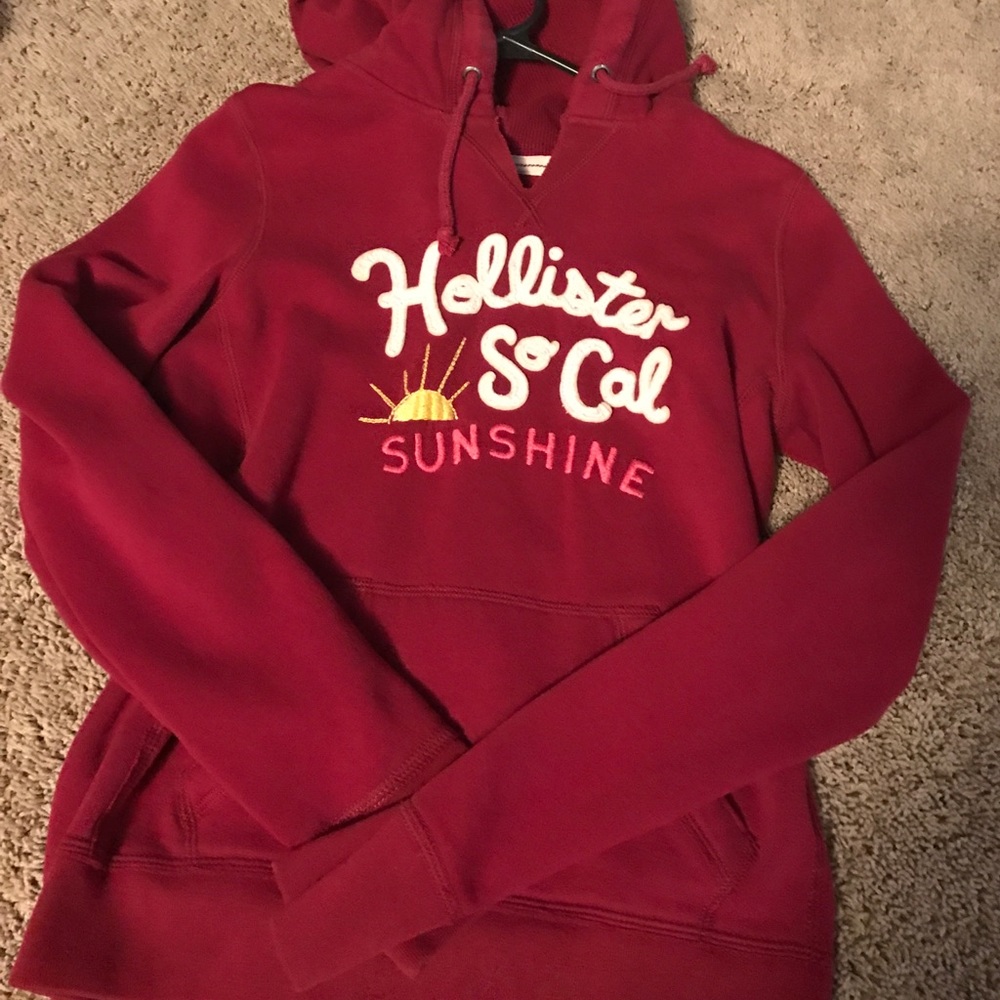 Hollister v neck hoodie | large