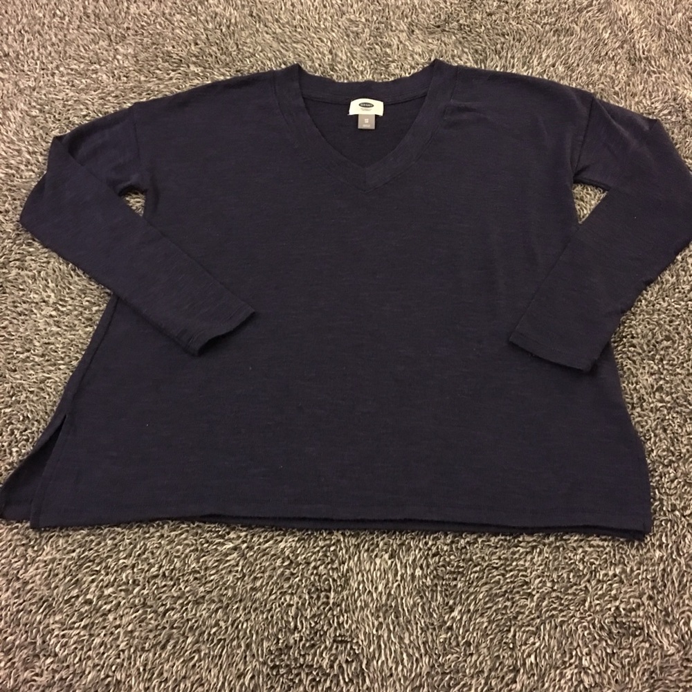 Old Navy | blue sweater | lightweight & oversized - Picture 2 of 7