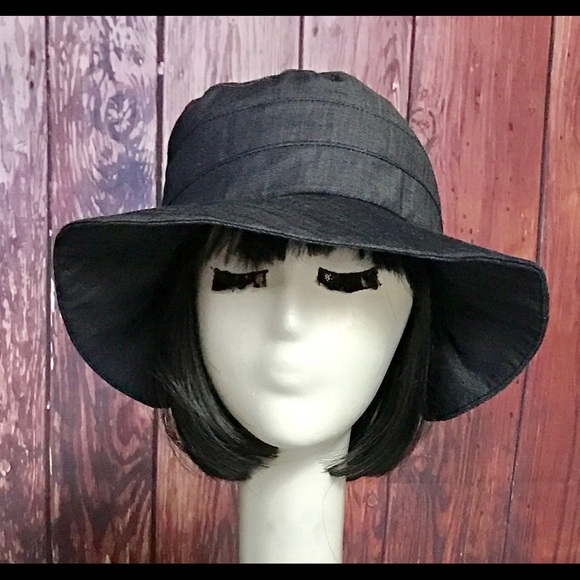 Dark Denim Bucket Sun Hat main image 5