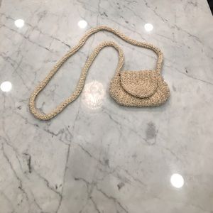 NWT Lina Carrie Forbe Round flat stich bag