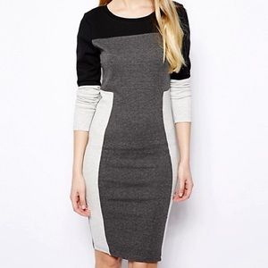SALE! Panel block jersey dress
