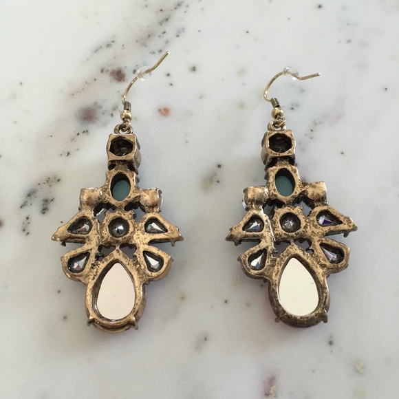 "Elise" Earrings || Pink & Clear Crystal Statement - Picture 3 of 12