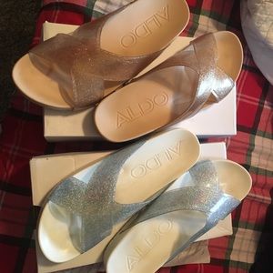 Aldo glitter sandal set