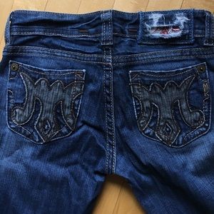 MEK Denim with brown trim
