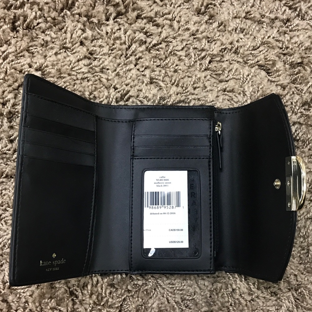 NWT Kate Spade Callie Wallet Black - Picture 3 of 8