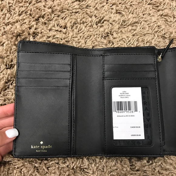 NWT Kate Spade Callie Wallet Black - Picture 8 of 8