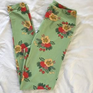 LulaRoe One Size Floral Leggings
