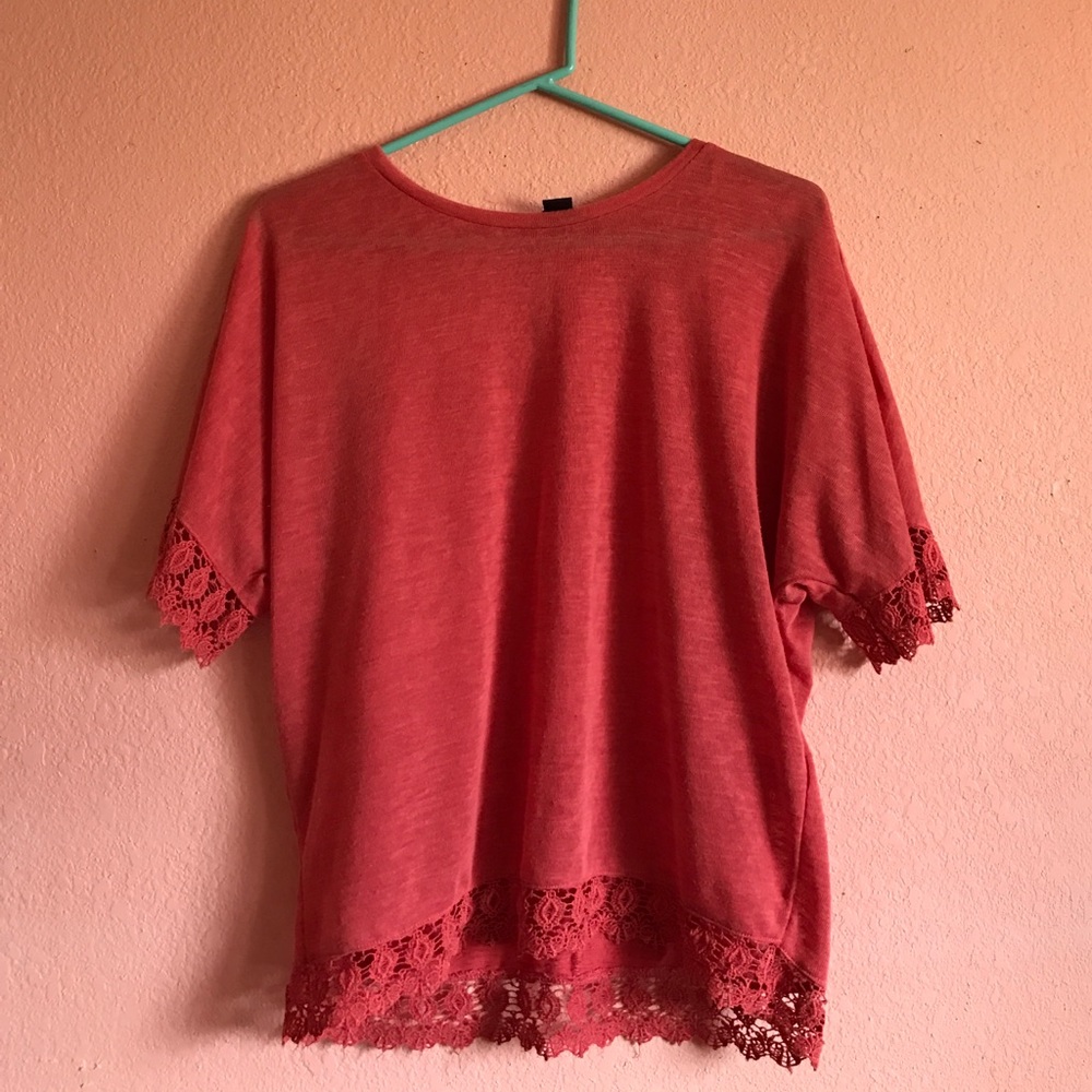ATTENTION Top - Salmon Colored