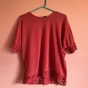 ATTENTION Top - Salmon Colored