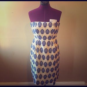 J. Crew embroidered dress