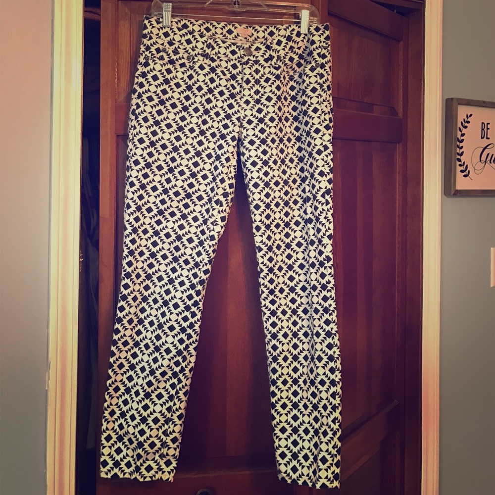 Jcrew patterned khakis