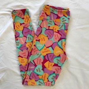 LulaRoe Valentine One Size Leggings