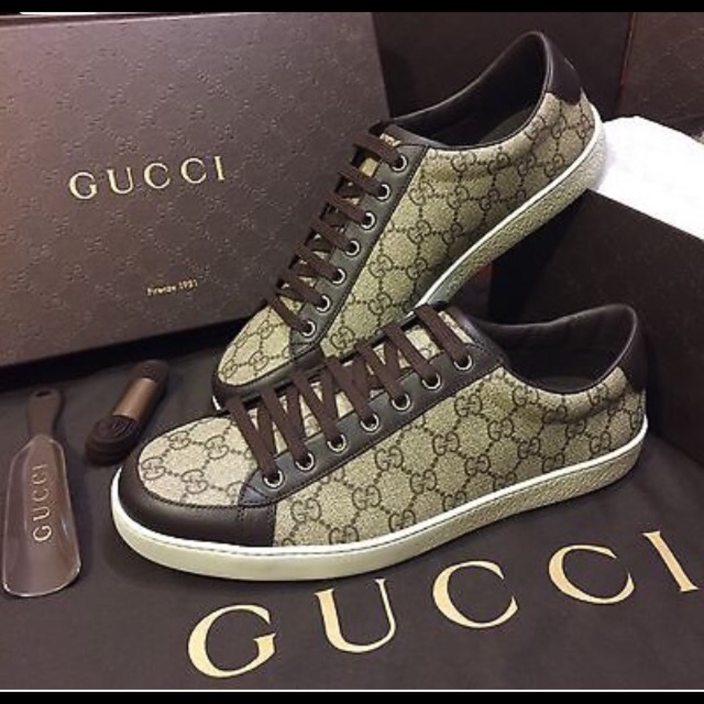 New Gucci GG Supreme sneakers Size G 10, US 11