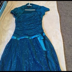 Blue sparkly dress