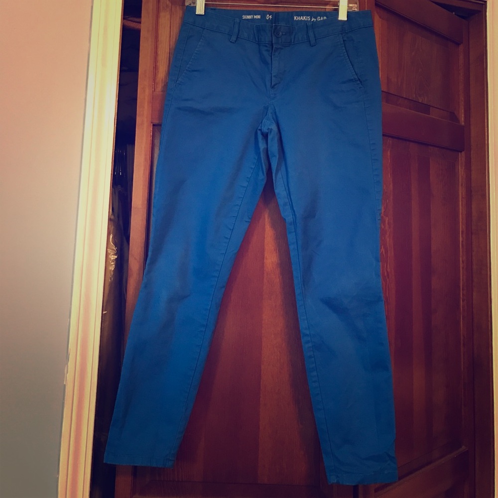 Blue khaki pants
