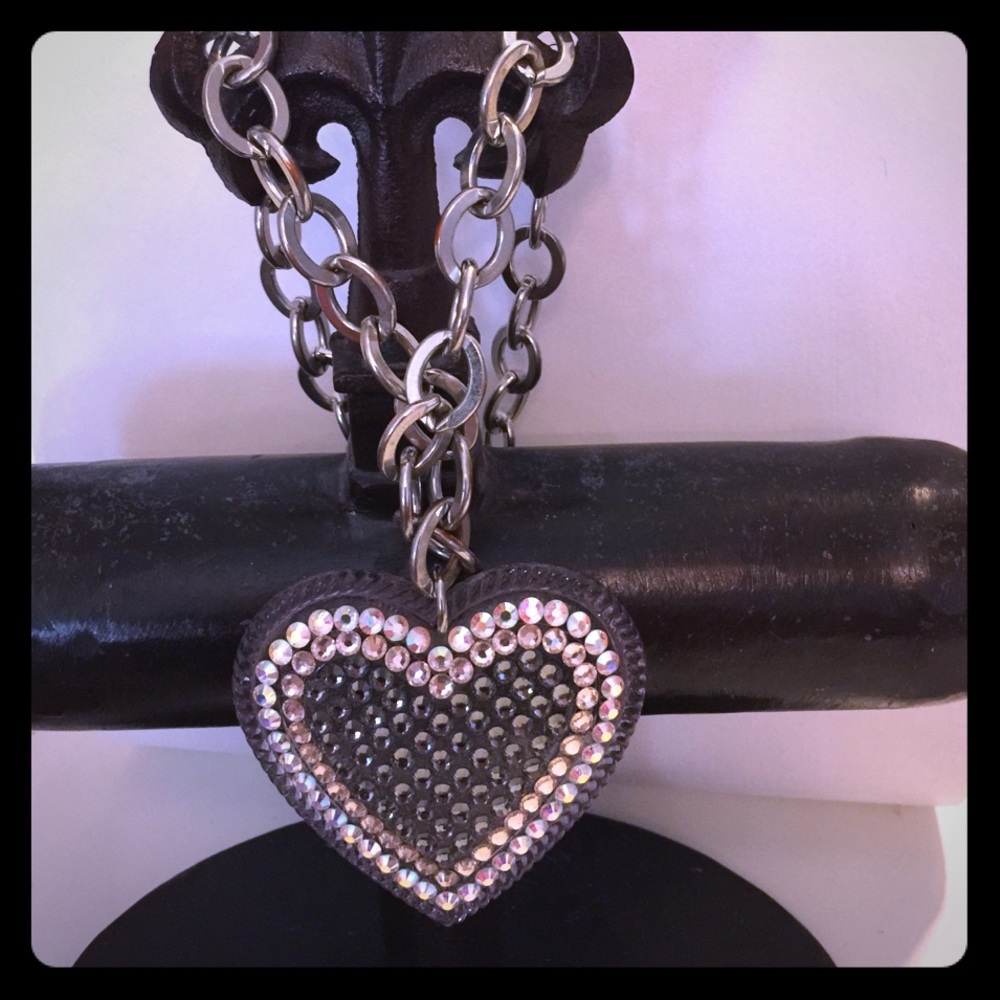 Tarina Tarantino large Heart Necklace.
