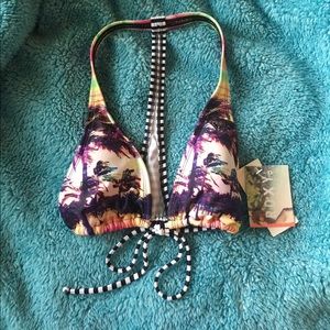 Roxy tie in the front swimsuit never worn size S