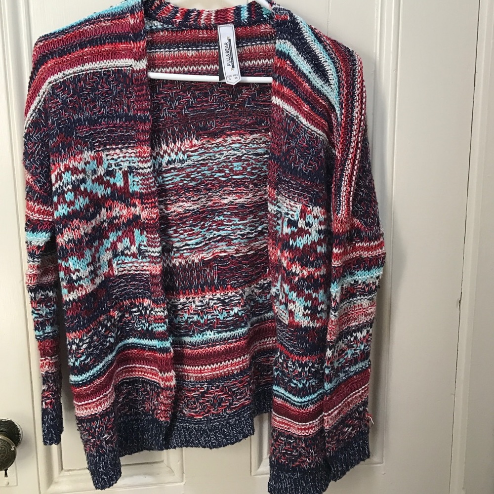 Pull&Bear Multicolored Sweater Cardigan