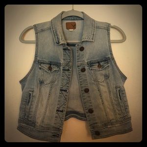 Sleeveless Denim Vest