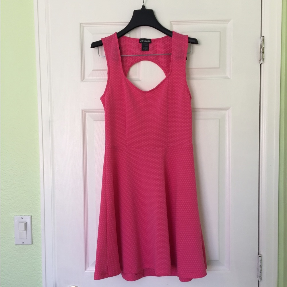 Pink Eyelet Style Dress