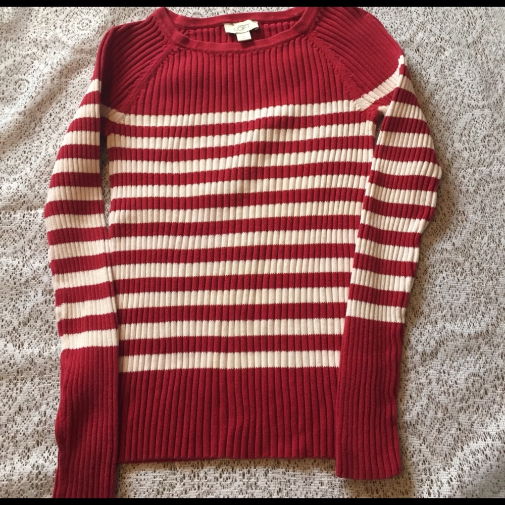 Great condition M Loft Striped Sweater