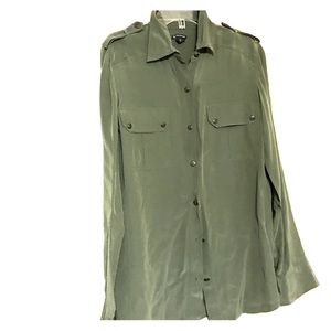Club Monaco Military Dress Shirt - Size XS