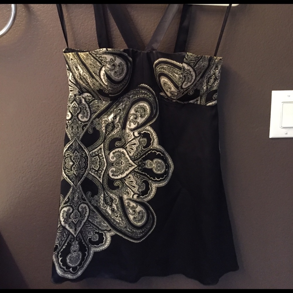 Strappy Black House White Market top. Size M.