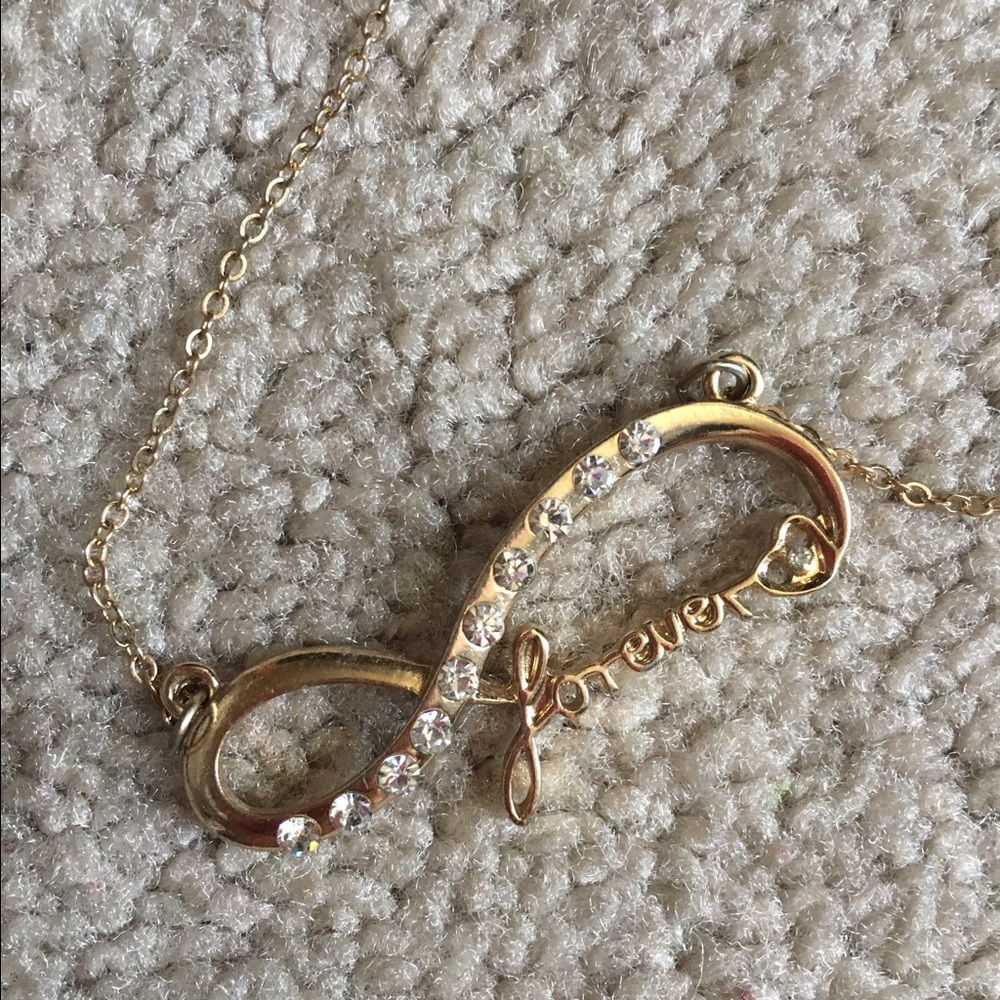 Gold "forever" necklace
