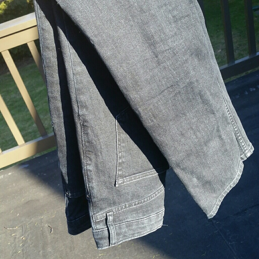 Topshop MOTO Washed Black Orson Jeans 26x32