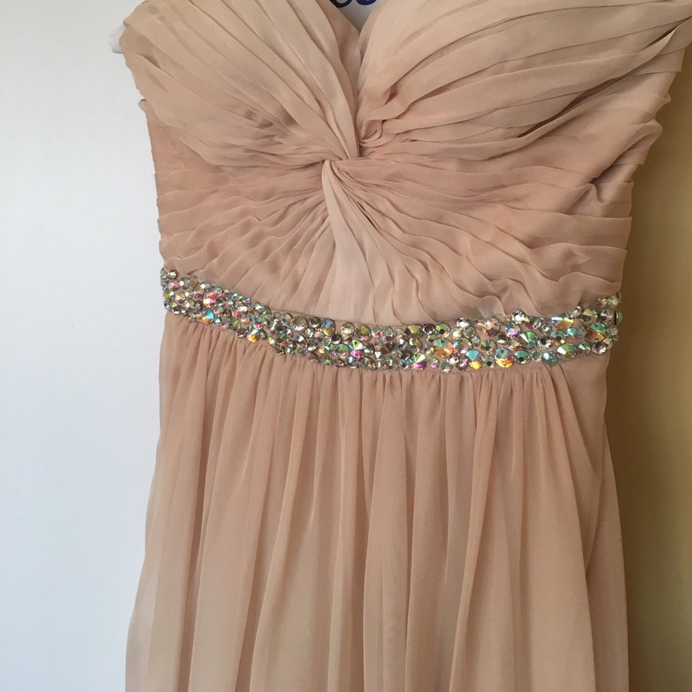 La femme Blush Diamond Prom Dress