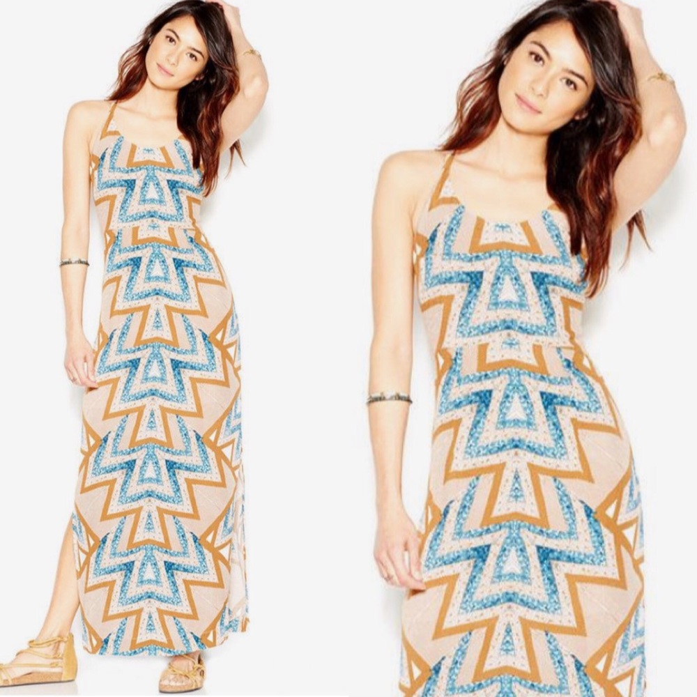 NWT Free People Serves You Right Print Maxi Dress
