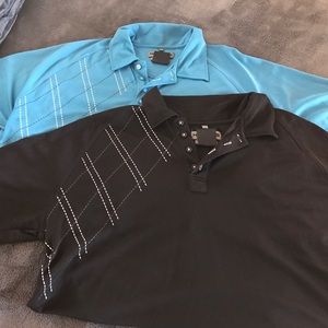 2 golf shirts